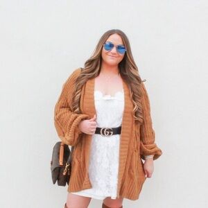 NEW Brown Oversized Cardigan